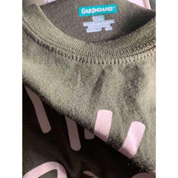 Garanimals 12M BLK WHT & Army Olive Green - Picture 8 of 9